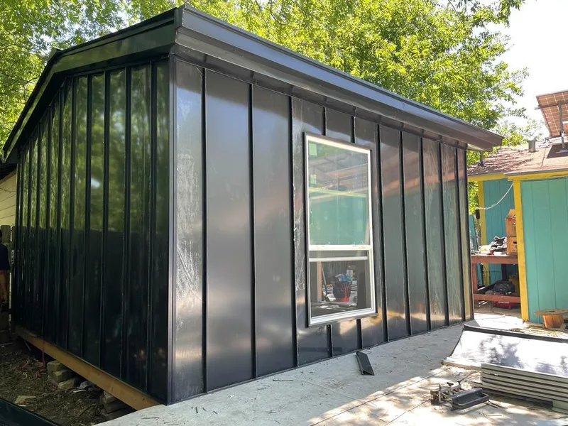 Black standing seam metal wall panels for Metal Roof Installation in Old Tappan