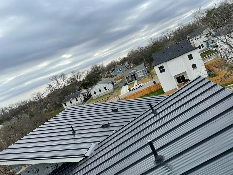 Standing seam metal roof panels with vents for Skylight Repair in Old Tappan